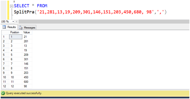 Calling the Function By Query